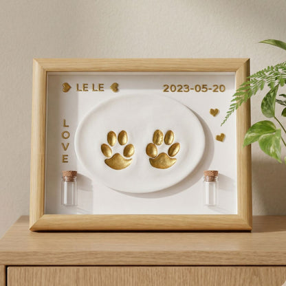Pet Paw Print Keepsake Frame Kit