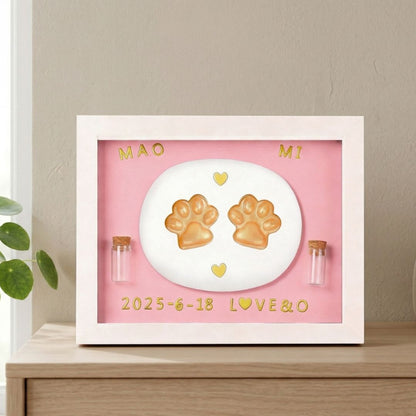 Pet Paw Print Keepsake Frame Kit