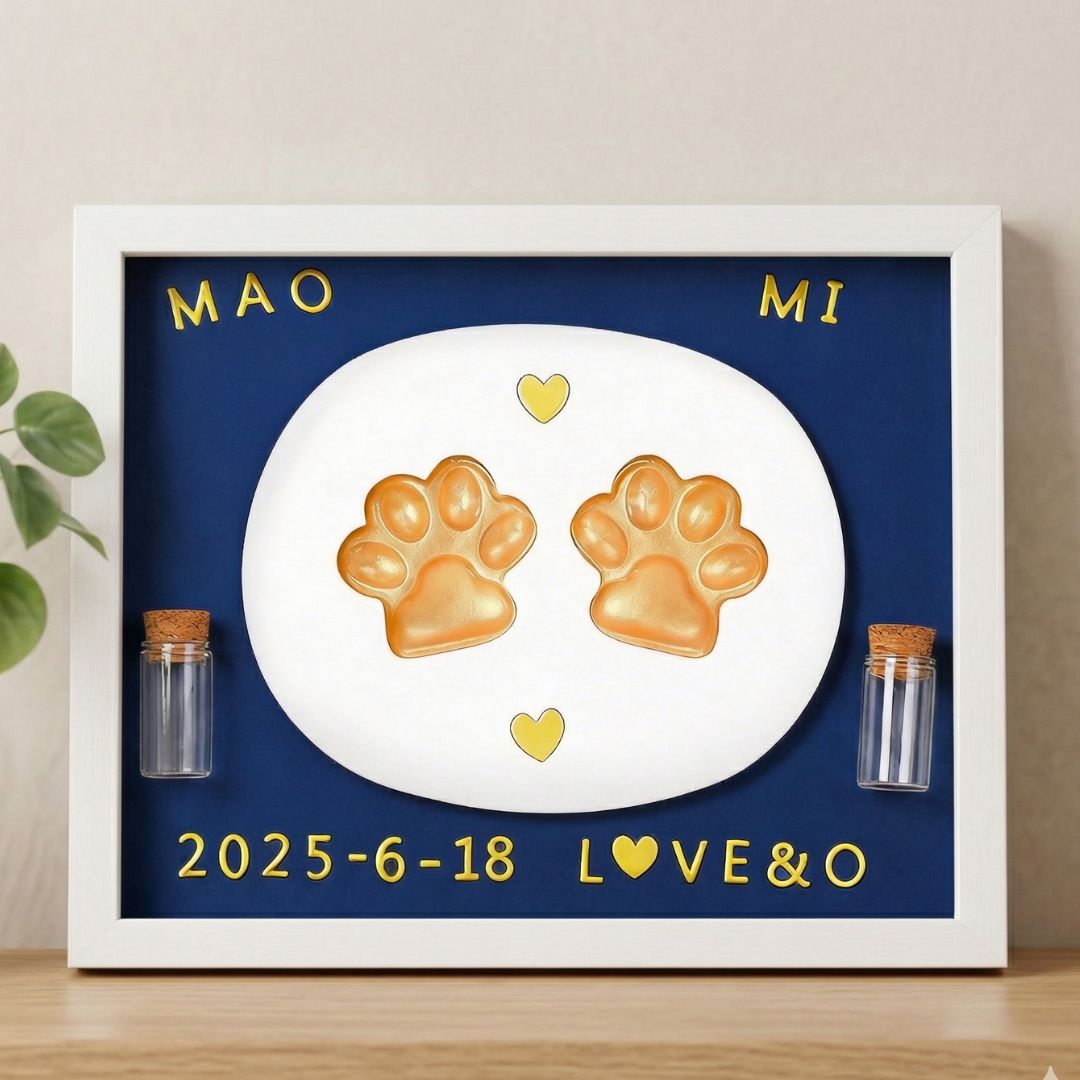 Pet Paw Print Keepsake Frame Kit