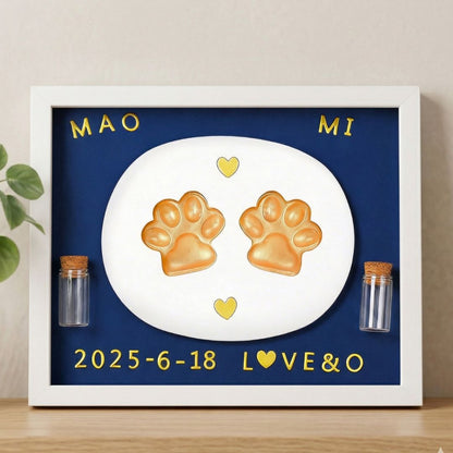 Pet Paw Print Keepsake Frame Kit