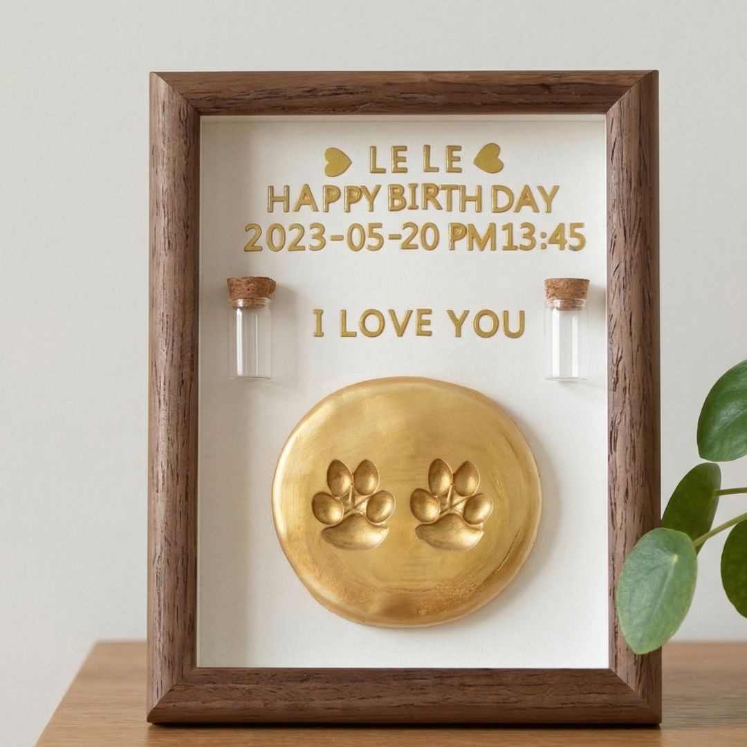 Pet Paw Print Keepsake Frame Kit