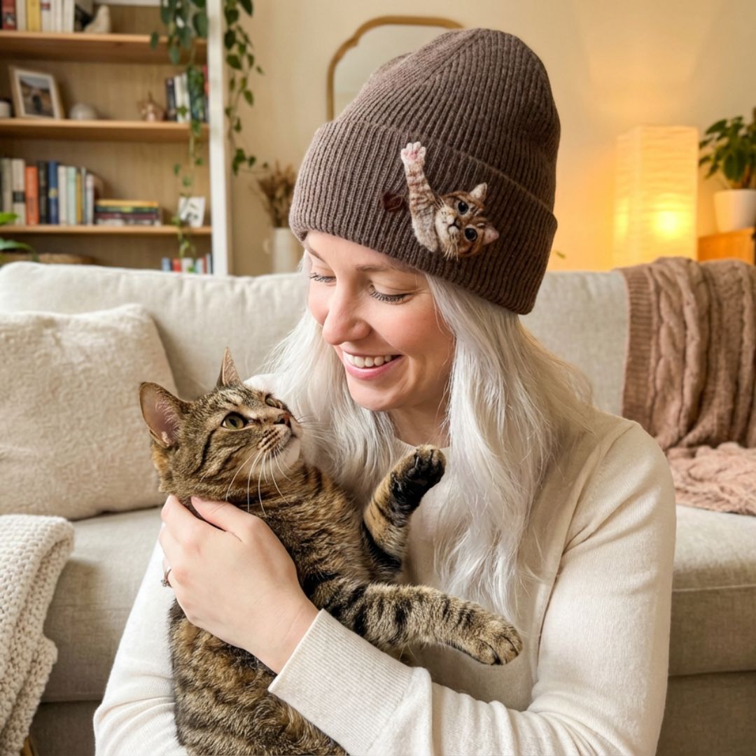 Custom Pet Hand-Woolen Portrait Beanie