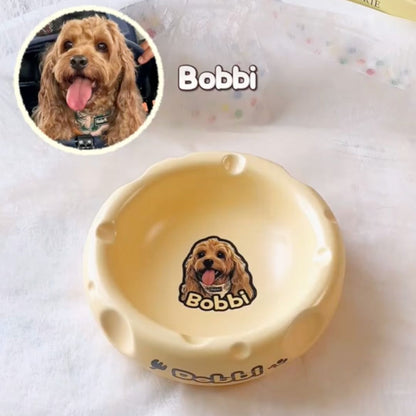 Personalized Handmade Ceramic Pet Food Bowl Food&Water Set