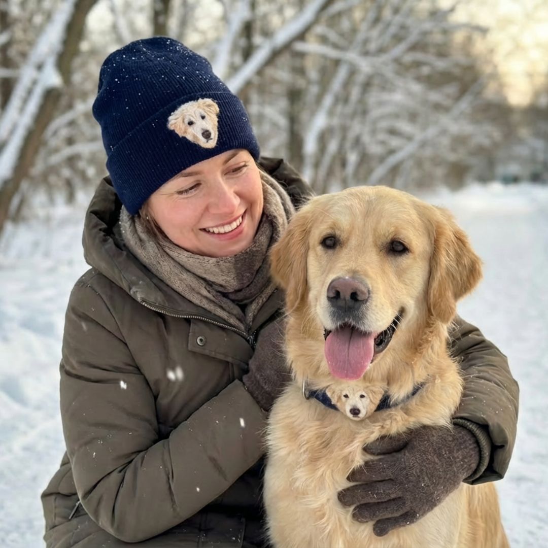 Custom Pet Hand-Woolen Portrait Beanie