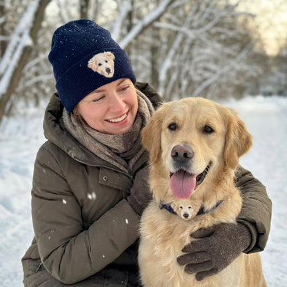Custom Pet Hand-Woolen Portrait Beanie