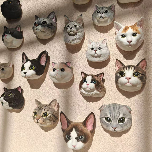 Pet Portrait Magnet  Personalized Cat & Dog Sculpture Keepsake