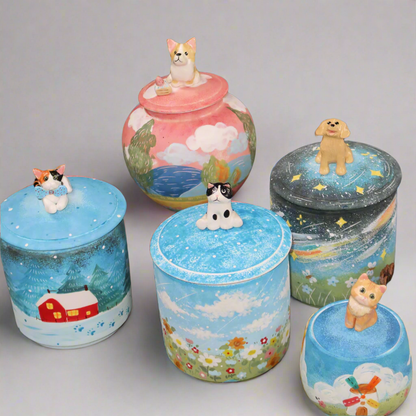 Eternal Companion Dreamy Night Pet Ceramic Decor/Jar