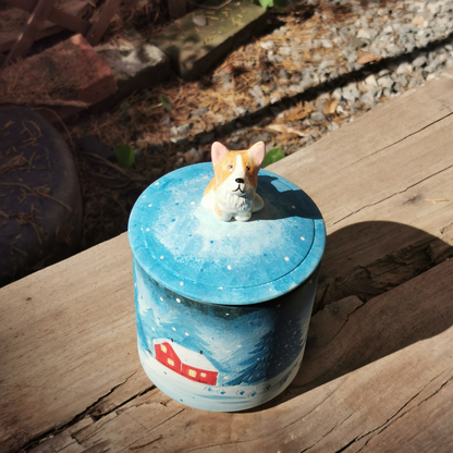Eternal Companion Dreamy Night Pet Ceramic Decor/Jar