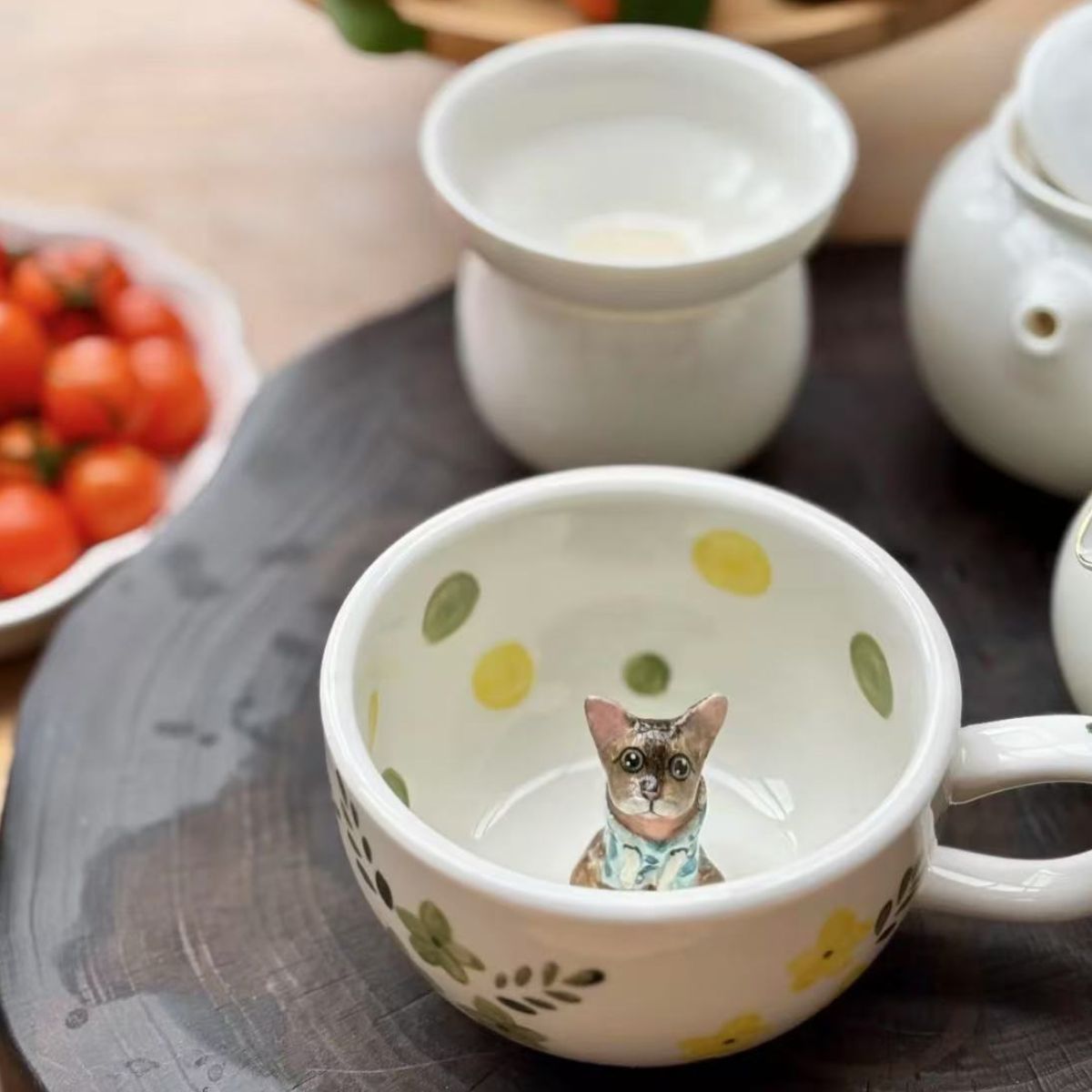 Pawtrait Mug Handcrafted Ceramic Pet Cup- Exploer Series