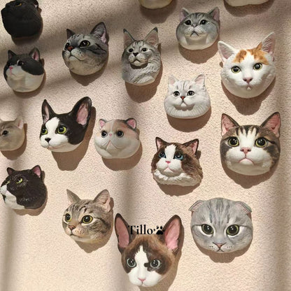 Pet Portrait Magnet  Personalized Pet Sculpture Keepsake