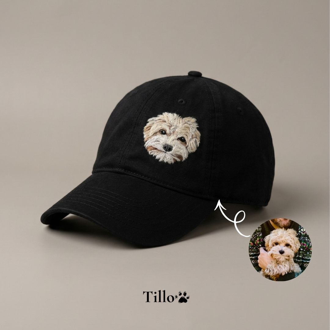 Handmade Customized Pet Portrait Classic Ball Cap - Needle Wool felted Hat