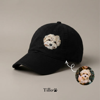Handmade Customized Pet Portrait Classic Ball Cap - Needle Wool felted Hat