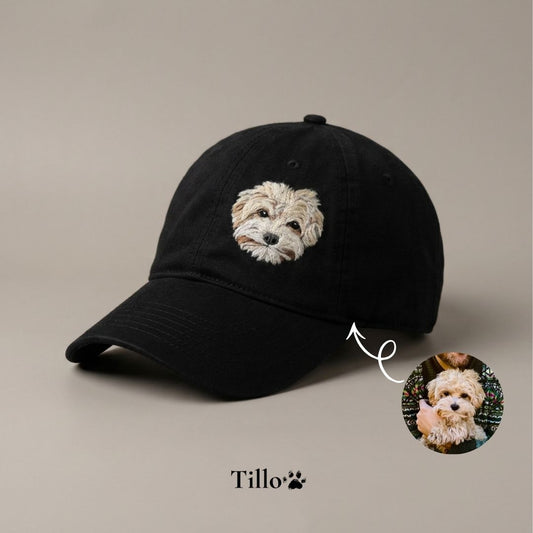 Handmade Customized Pet Portrait Classic Ball Cap - Needle Wool felted Hat