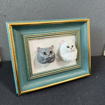 Pet Portrait Magnet  Personalized Cat & Dog Sculpture Keepsake