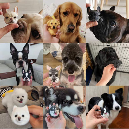 Pet Portrait Magnet  Personalized Pet Sculpture Keepsake