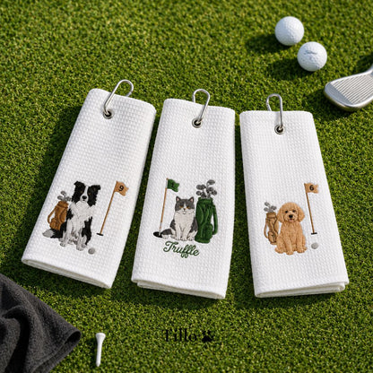 Custom Embroidered Pet Golf Towel