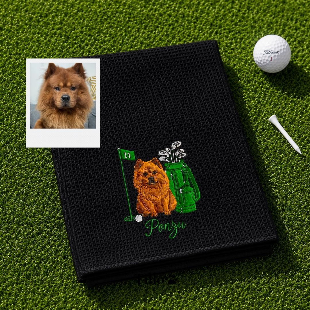 Custom Embroidered Pet Golf Towel