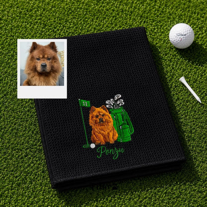 Custom Embroidered Pet Golf Towel