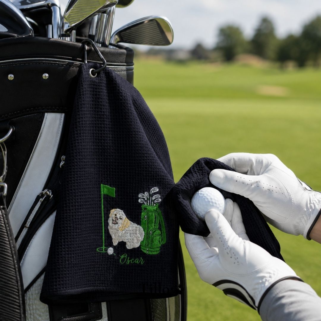 Custom Embroidered Pet Golf Towel