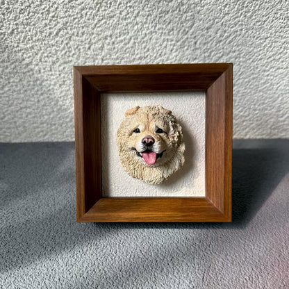 Pet Portrait Magnet  Personalized Cat & Dog Sculpture Keepsake