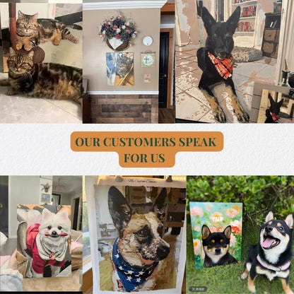 Custom Pet Paint by Numbers Kit | Personalized Canvas Portrait from Your Photo | DIY Pet Lover Gift & Memorial Art