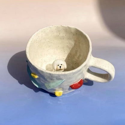Pawtrait Mug Handcrafted Ceramic Pet Cup- Exploer Series