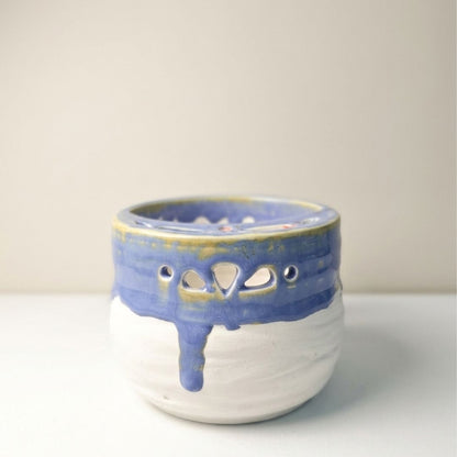 Handcrafted Blueberry Ceramic Fruit Rinse Washing Cup