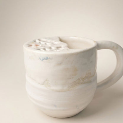 Handcrafted Blueberry Ceramic Fruit Rinse Washing Cup