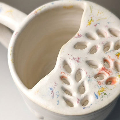 Handcrafted Blueberry Ceramic Fruit Rinse Washing Cup