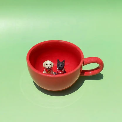 Pawtrait Mug Handcrafted Ceramic Pet Cup-  Whisper Series