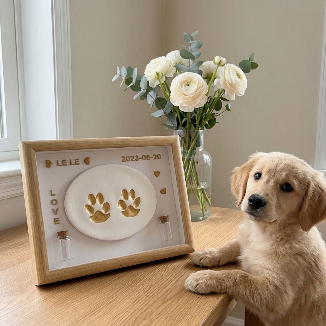 Pet Paw Print Keepsake Frame Kit