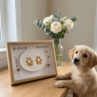 Pet Paw Print Keepsake Frame Kit