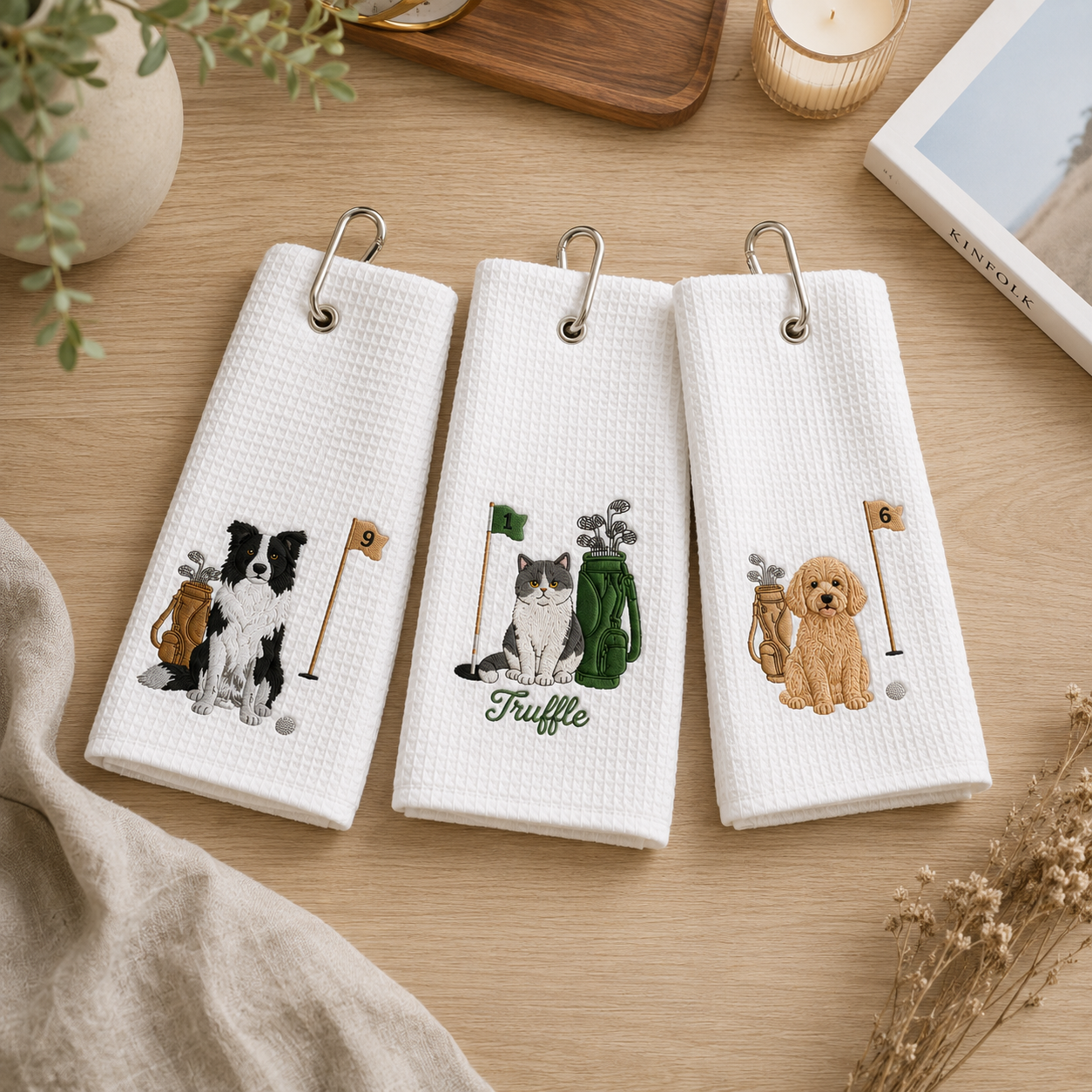 Custom Embroidered Pet Golf Towel