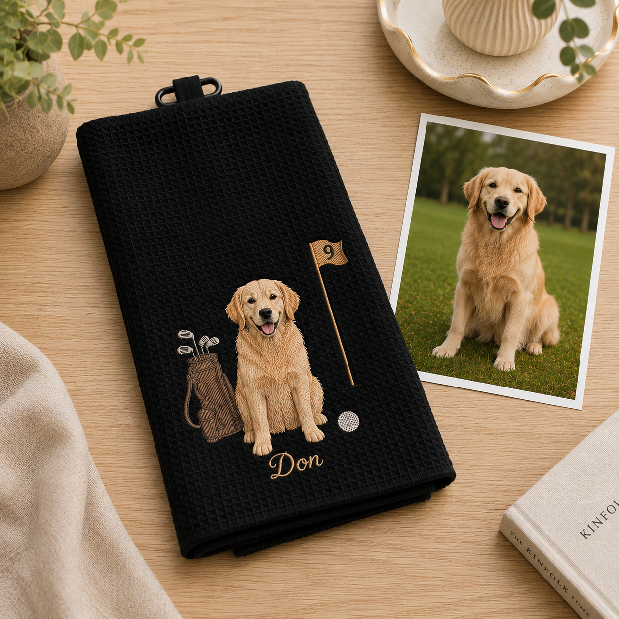 Custom Embroidered Pet Golf Towel
