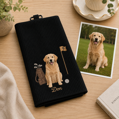 Custom Embroidered Pet Golf Towel