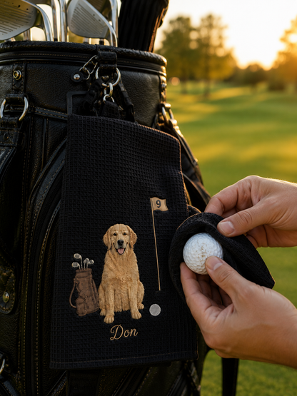 Custom Embroidered Pet Golf Towel