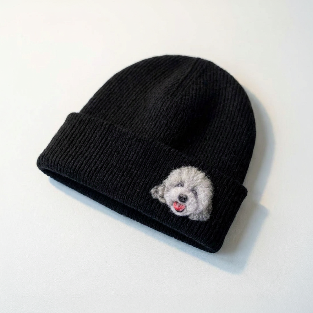 Custom Pet Hand-Woolen Portrait Beanie