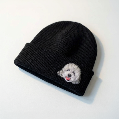 Custom Pet Hand-Woolen Portrait Beanie