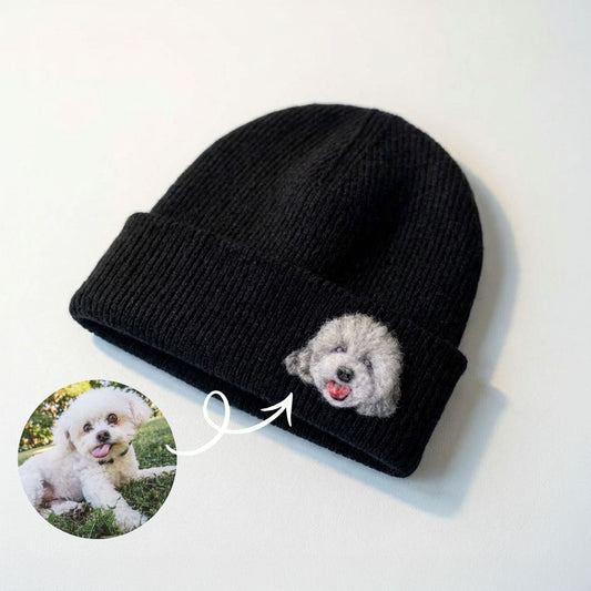 Custom Pet Hand-Woolen Portrait Beanie