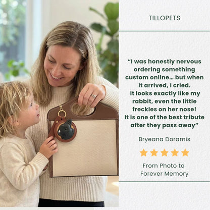 Custom Handcrafted Leather Pet Portrait Decor/ Bag Charm