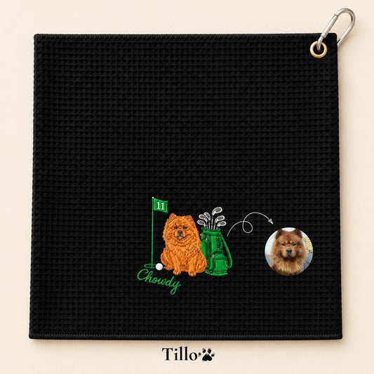 Custom Embroidered Pet Golf Towel
