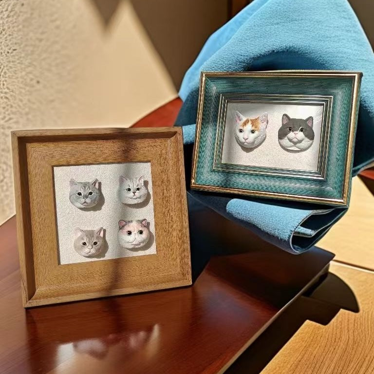 Pet Portrait Magnet  Personalized Cat & Dog Sculpture Keepsake
