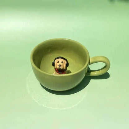 Pawtrait Mug Handcrafted Ceramic Pet Cup-  Whisper Series