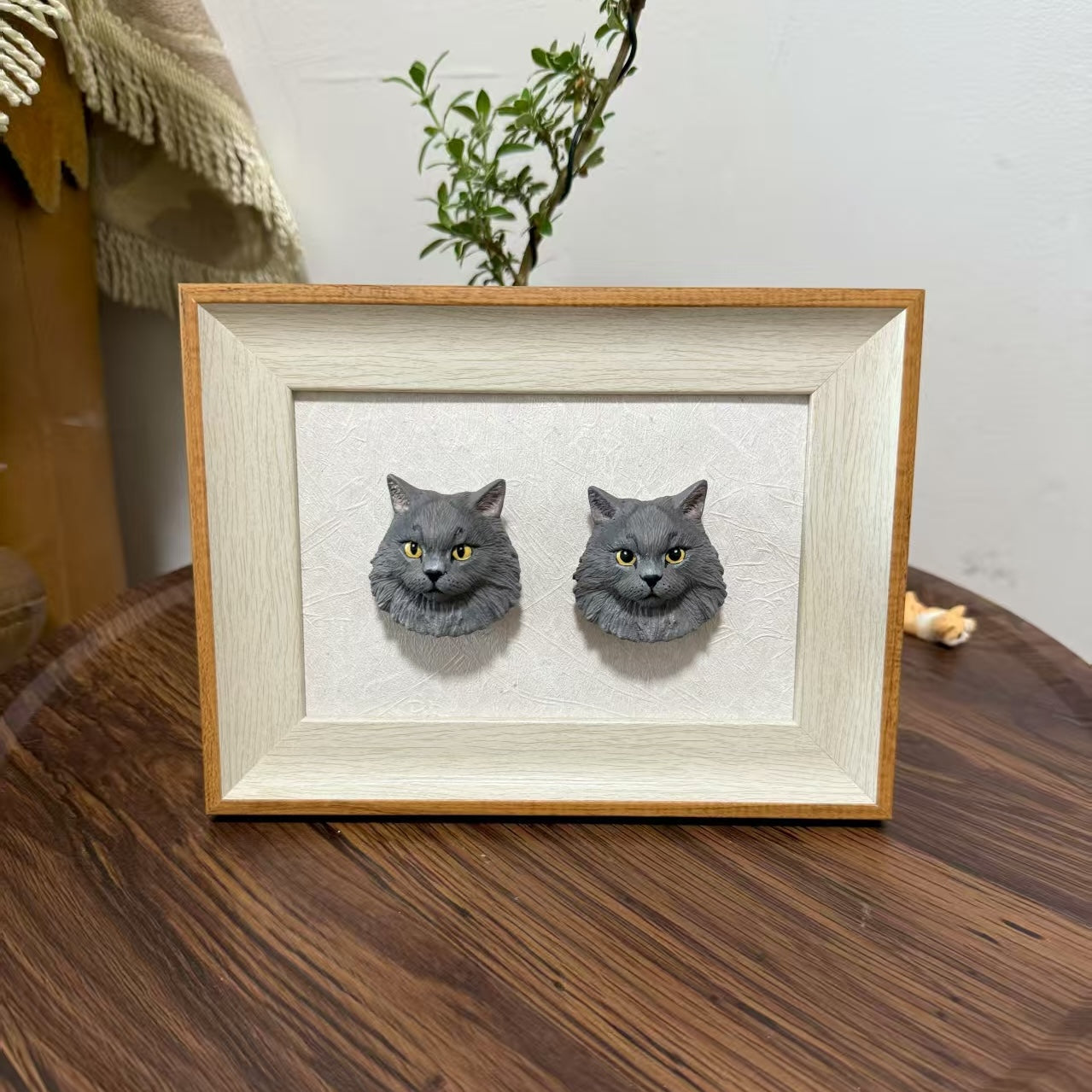 Pet Portrait Magnet  Personalized Cat & Dog Sculpture Keepsake