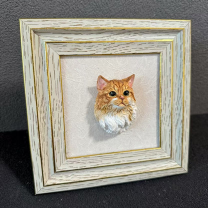 Pet Portrait Magnet  Personalized Cat & Dog Sculpture Keepsake