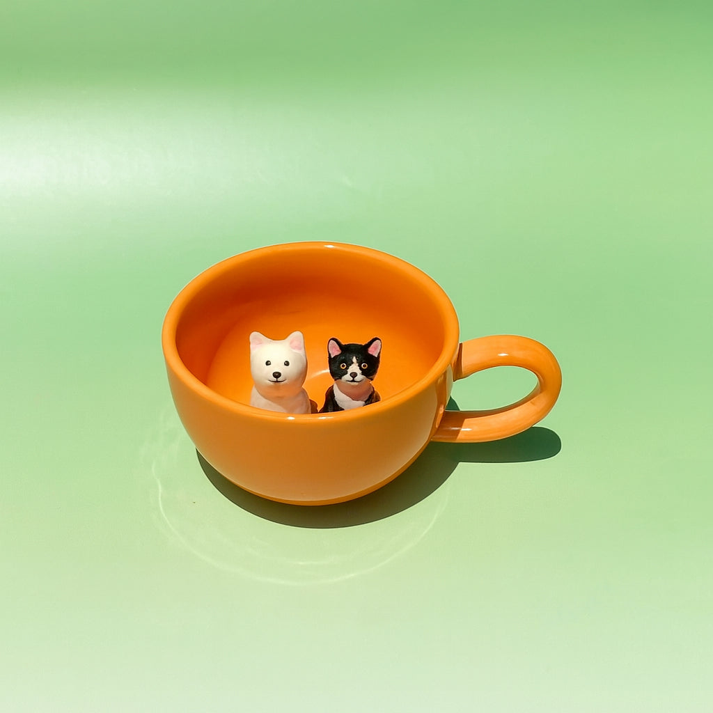 Pawtrait Mug Handcrafted Ceramic Pet Cup-  Whisper Series