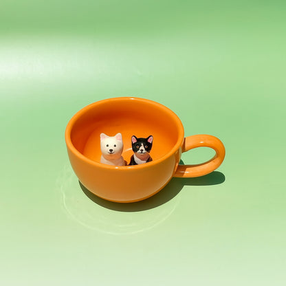 Pawtrait Mug Handcrafted Ceramic Pet Cup-  Whisper Series