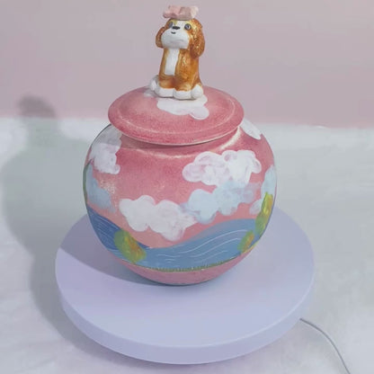 Eternal Companion Dreamy Night Pet Ceramic Decor/Jar